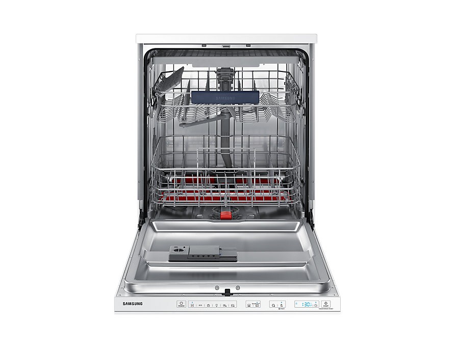 Samsung Free Standing Dishwasher with WaterWall, White, DW60M9530FW