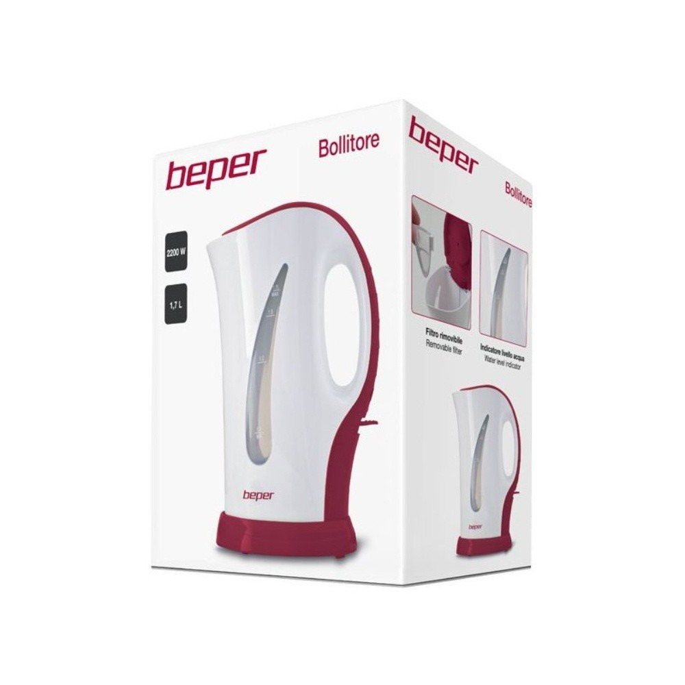 Beper Electric Kettle (Light Red And White), 90.350H