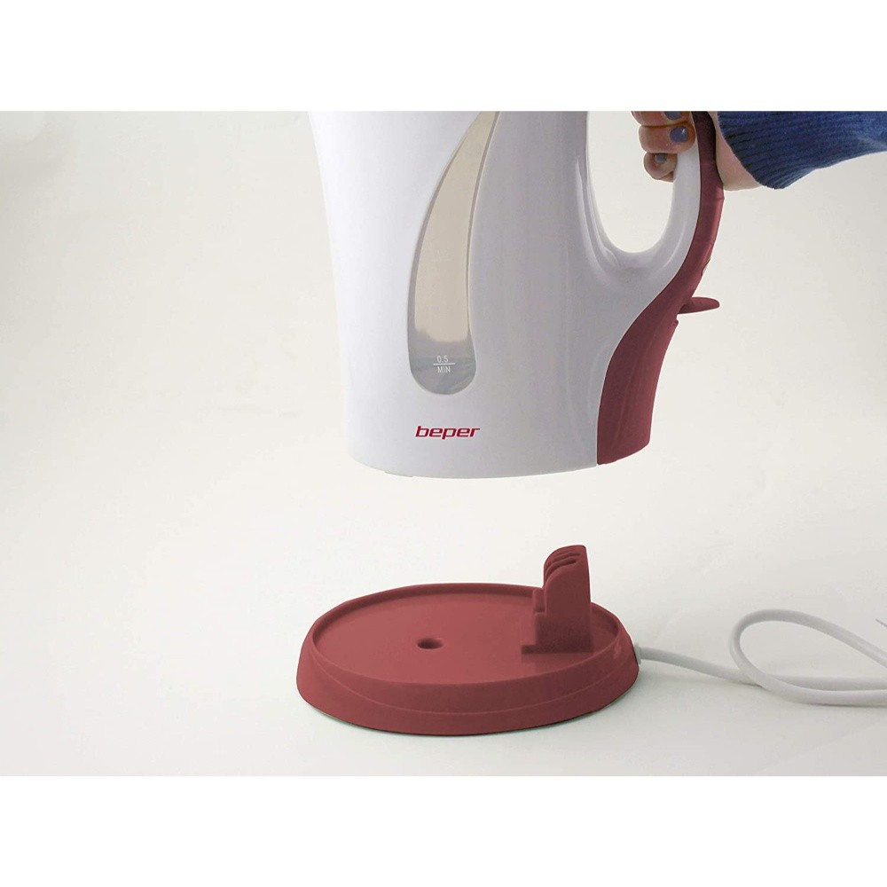 Beper Electric Kettle (Light Red And White), 90.350H