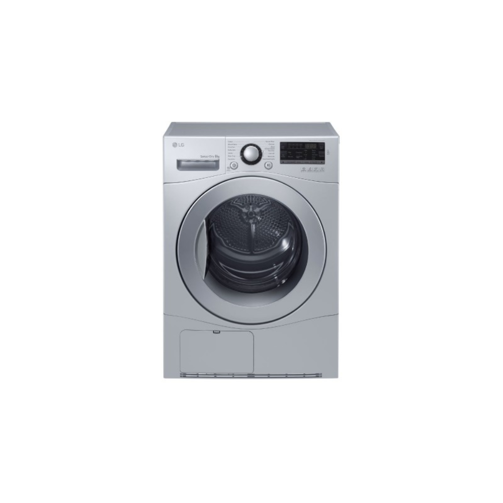 LG Dryer 8Kg, Heat Pump Silver, L.G-RH80T2SP7R