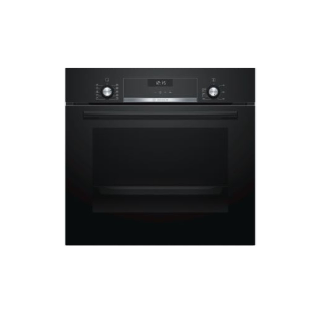 Bosch Built In Oven 66L, 8 Programs, Class A, Dimensions (HxWxD): 59.5x59.4x54.8cm, Black, Made In Turkey, BOS-HBJ558YB0Q