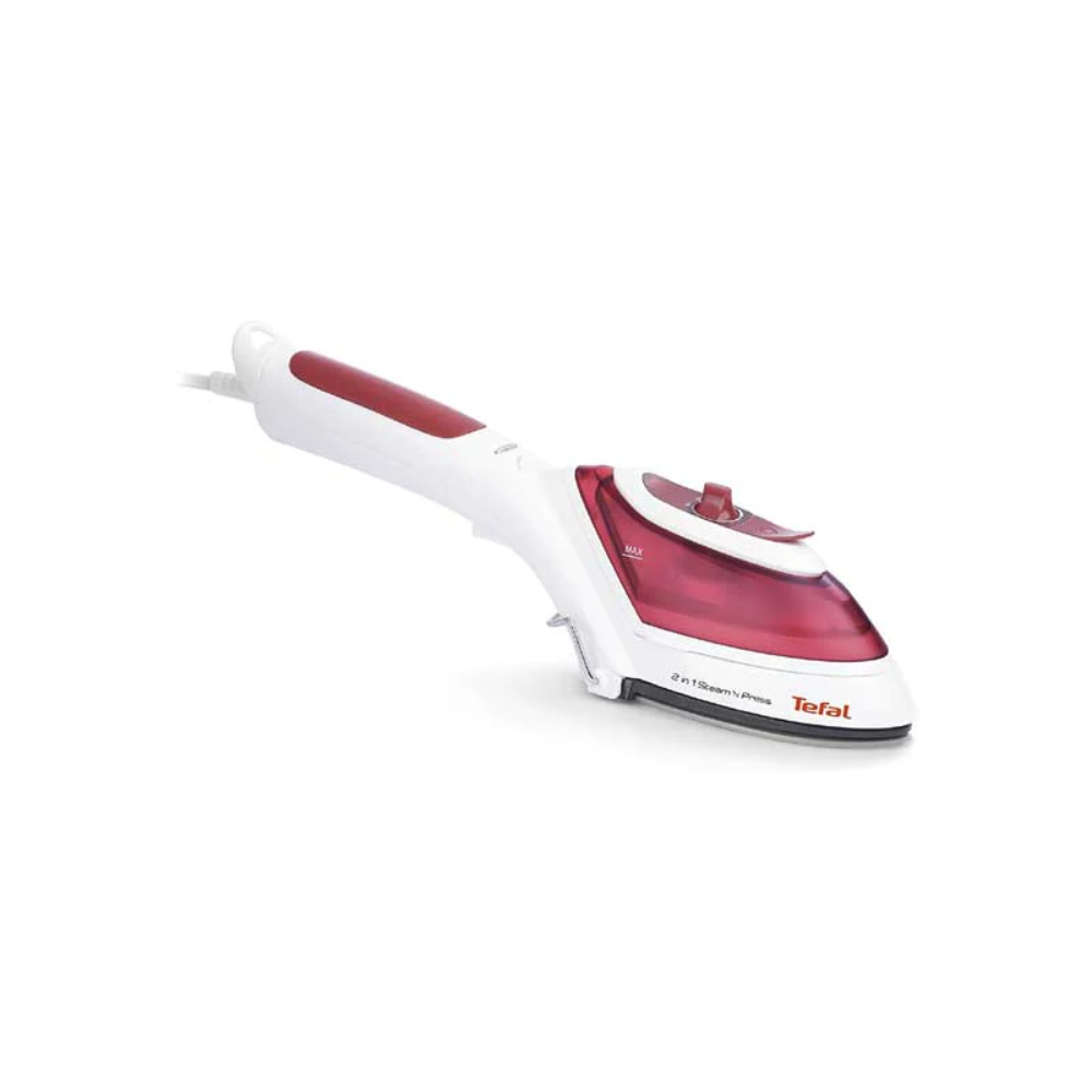 Tefal Steam N Press Garment Steamer, 1090 Watts, White/Red, Plastic, DV8610M1