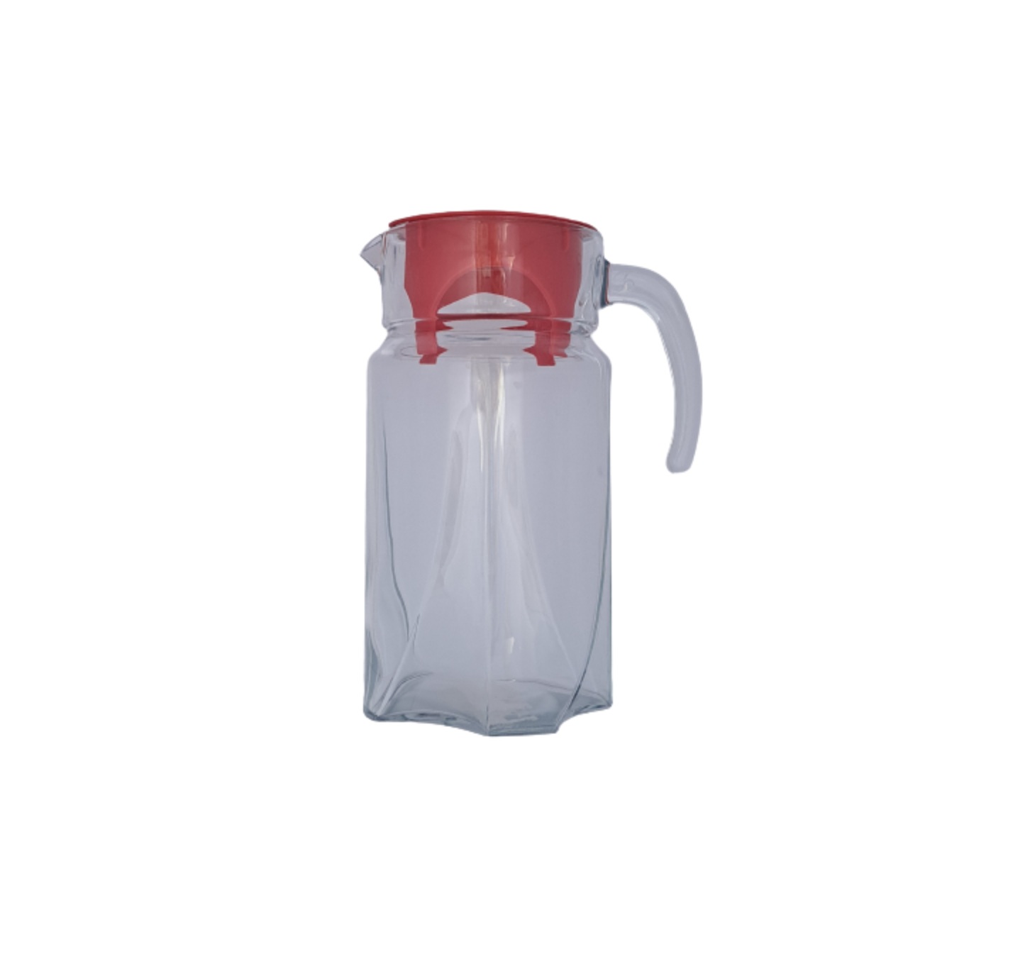 Luna Jug Transparent 1.75L, Red Cover, TUR-43544