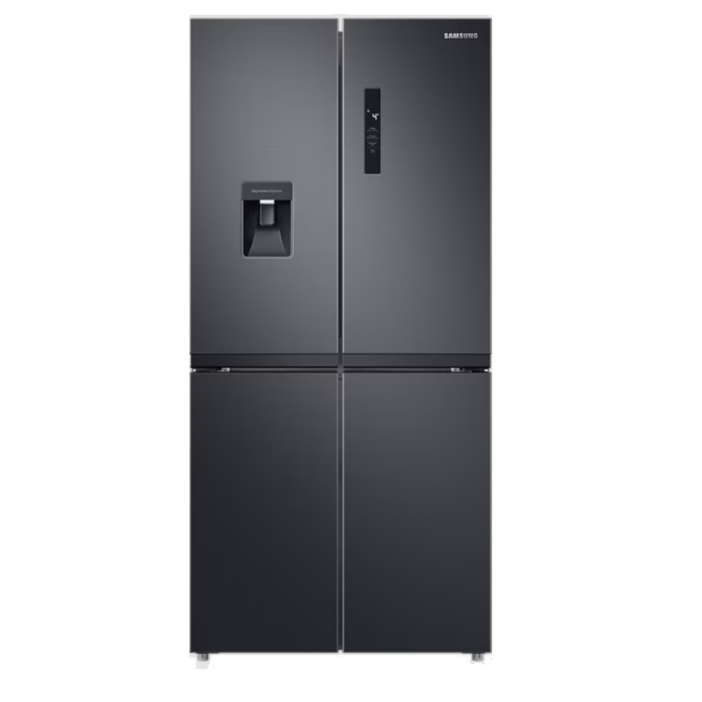 Samsung Fridge 4 Doors Digital Inverter, 508L Twin Cooling Black Matt, SAM-RF48A4010B