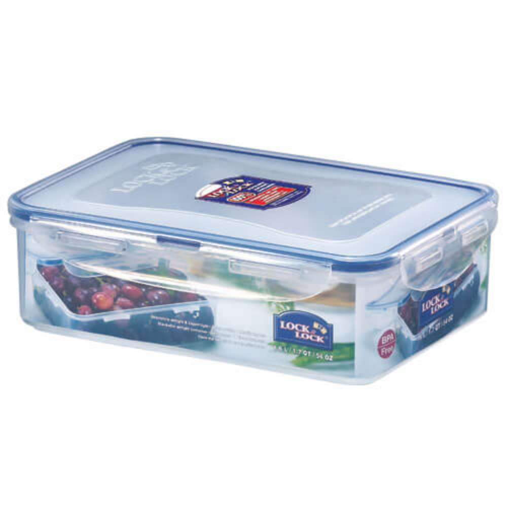 RECTANGULAR SHORT FOOD CONTAINER 1.6L,HPL824