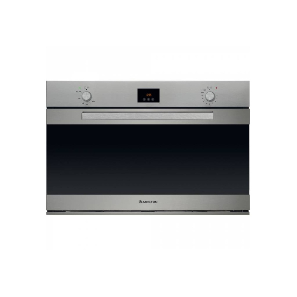 Ariston Built In Oven 90Cm Gas Electric Convection Double Fan 100L Inox, ARS-GESM55IX