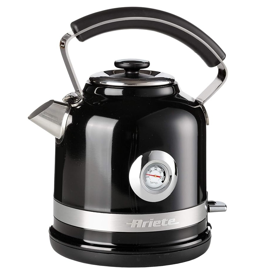 Ariete Moderna Kettle W/Water Temp, 2200W, Black, ARI-285402