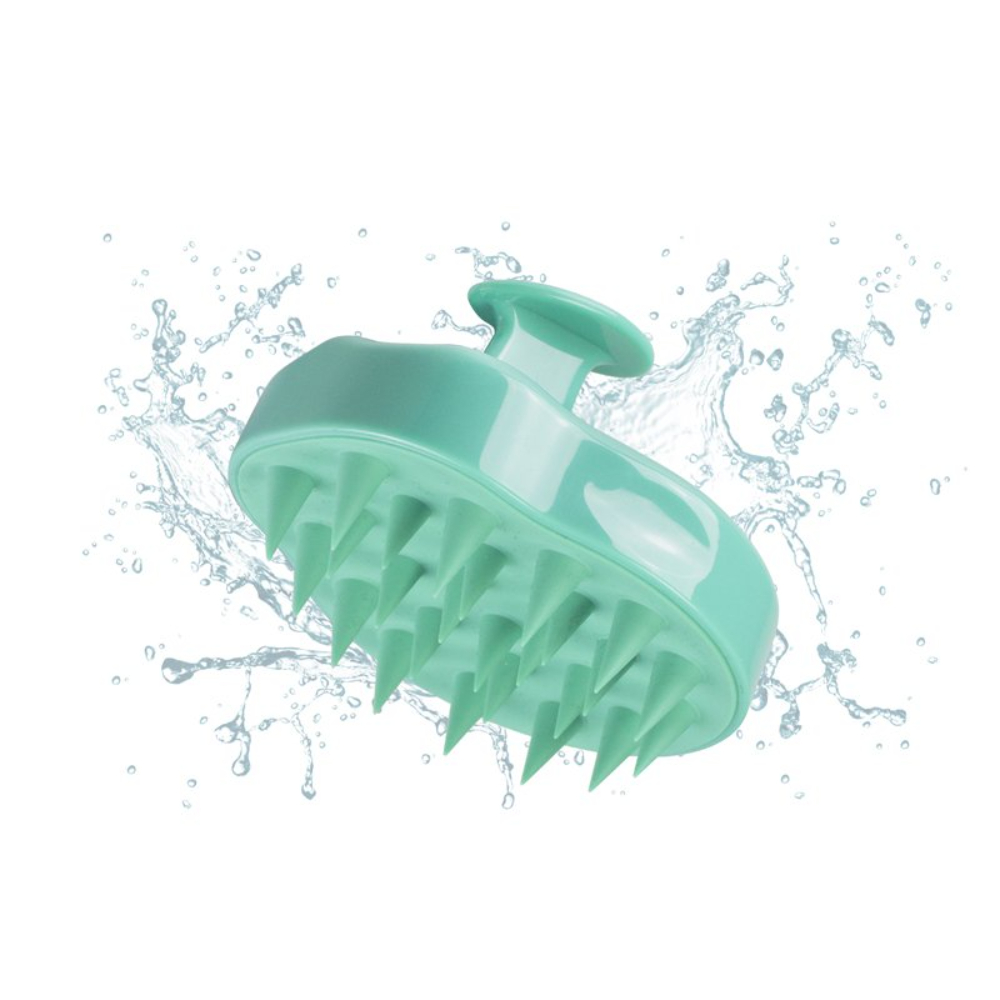 Beper Scalp Massager, Silicone Hair Brush For Shampoo And Head Massage, Aqua Green, BEP-C301ABE002