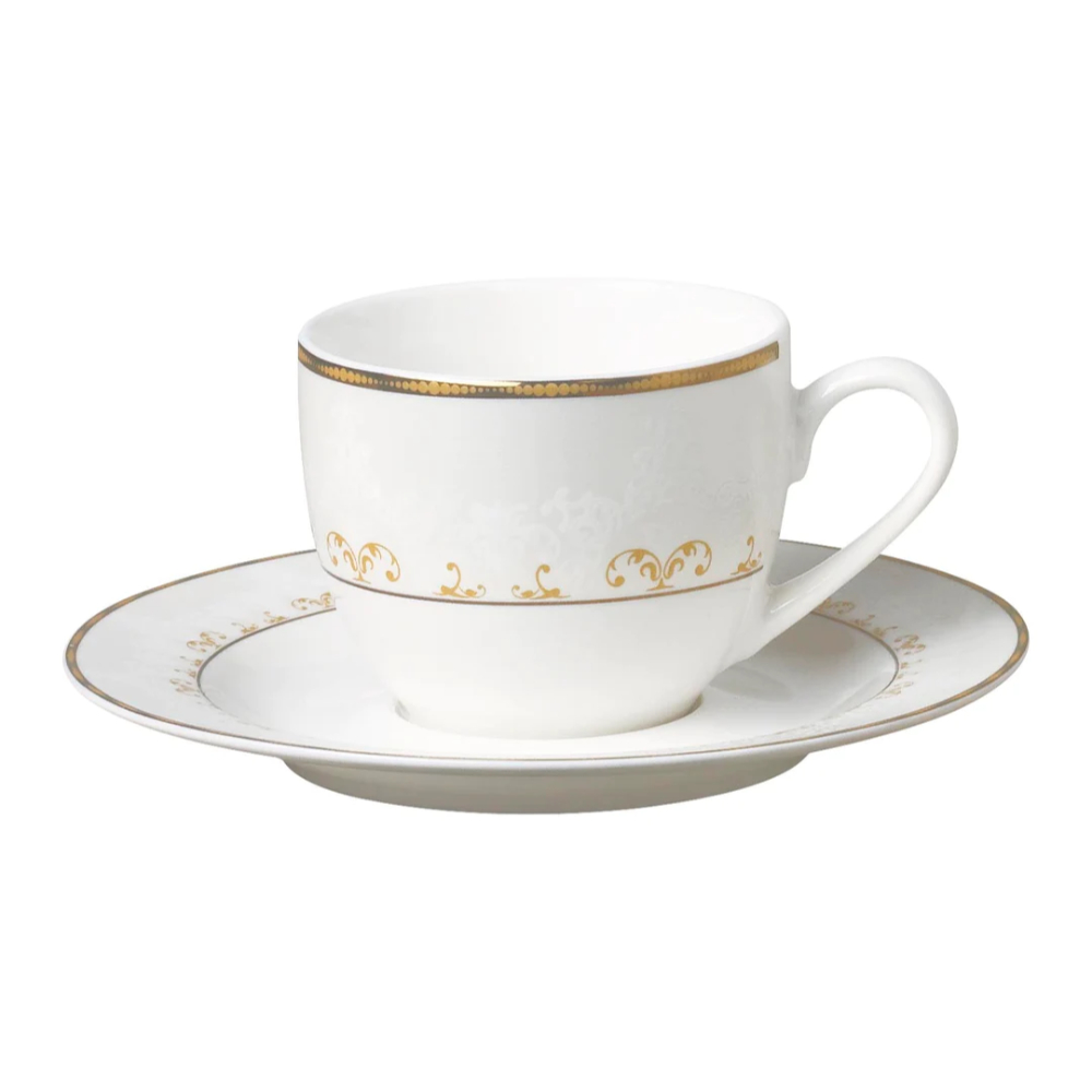 Sym Gold Decor S6pcs Coffee Cup/Saucer 100CC, HJCNB-CS01C