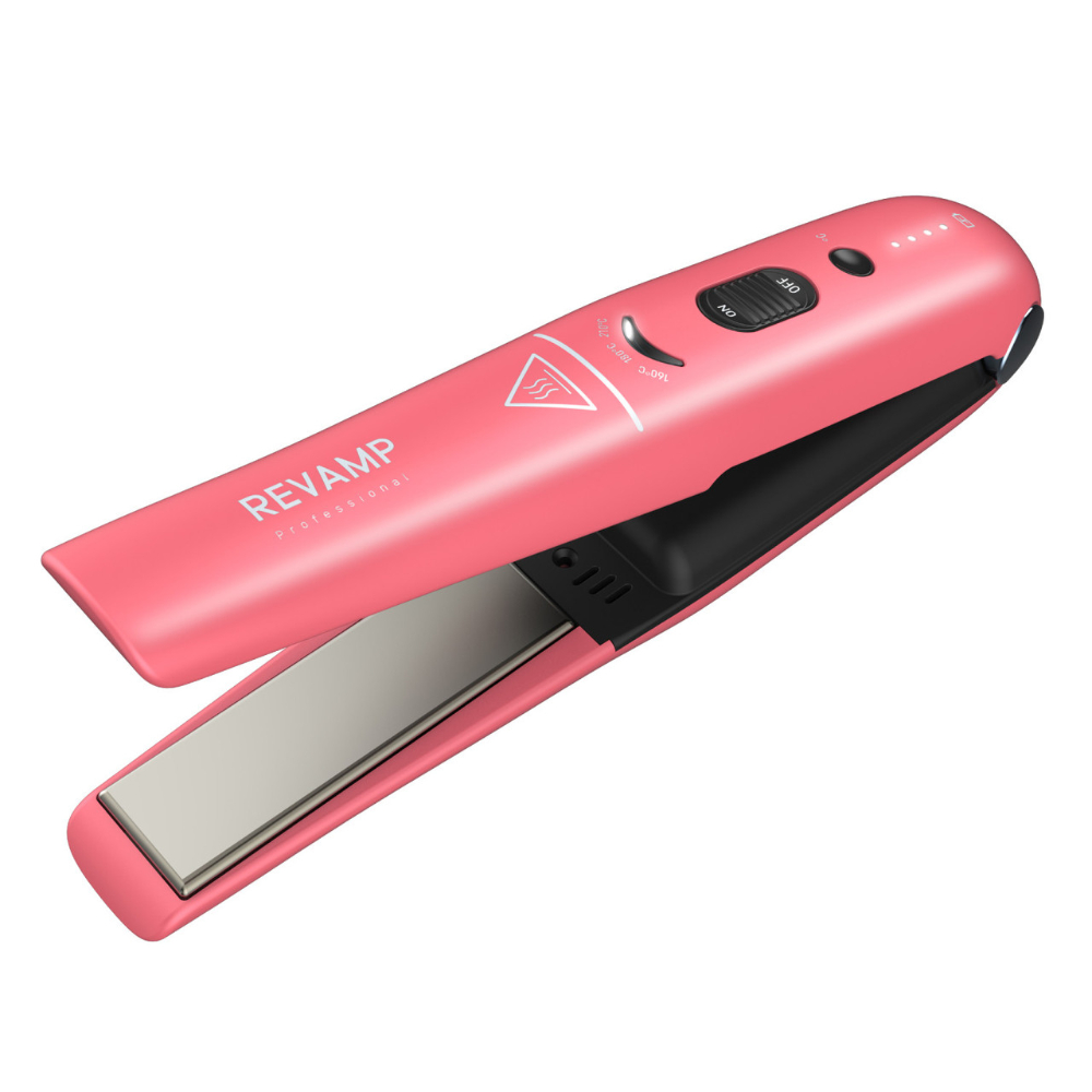 Revamp Progloss Liberate Cordless Compact Straightener, (Pink), ST-1700-EU2-Pink