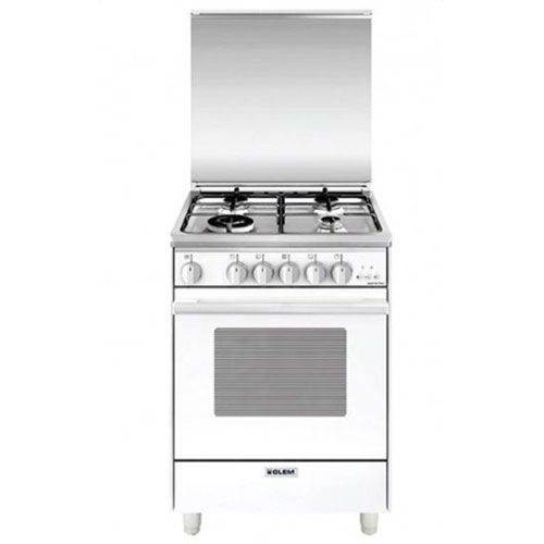 Glem Gas Oven, 4 Burners, 55Cm, White, AS5511GX