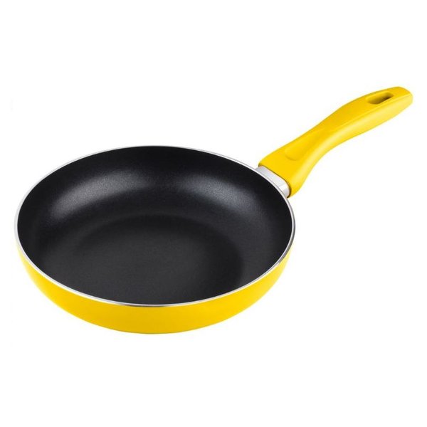 Lamart Frying Pan Aluminium with Greblon Non Stick Coating 24 x 4.7 cm Yellow LT1021, 42001461