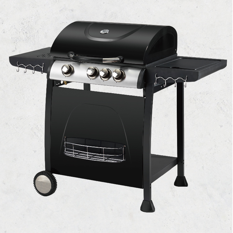 Royal Gourmet Gas BBQ 3 Burners With Side Burner Black, MGBQ130SB