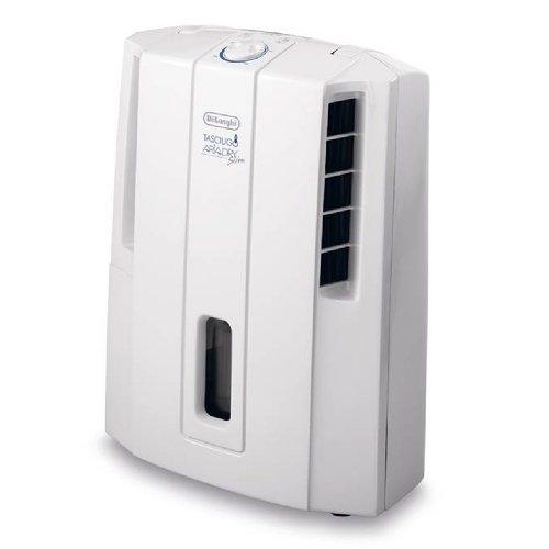 Delonghi Dehumidifier, 14L Capacity, 195W Total Power, Anti Frost Function, White, DES14