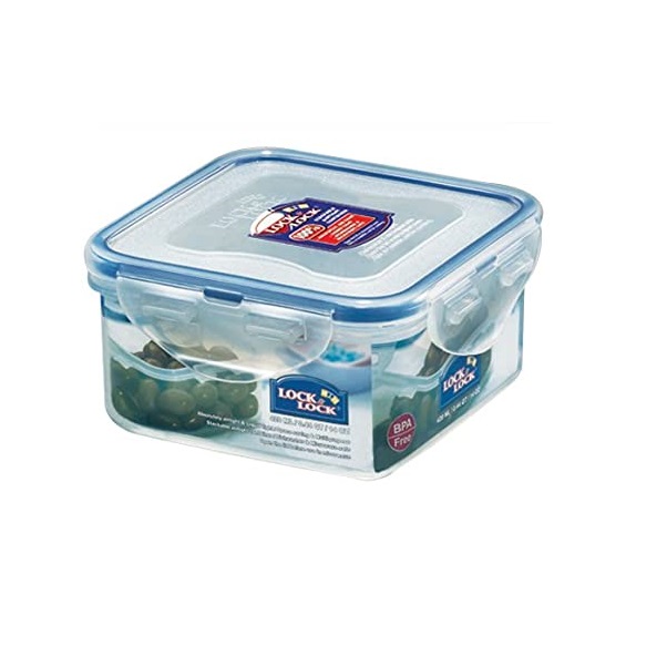 Lock and Lock Square Plastic Food Container 0.42 L / 0.44 QT / 14 Oz, HPL850-HC850