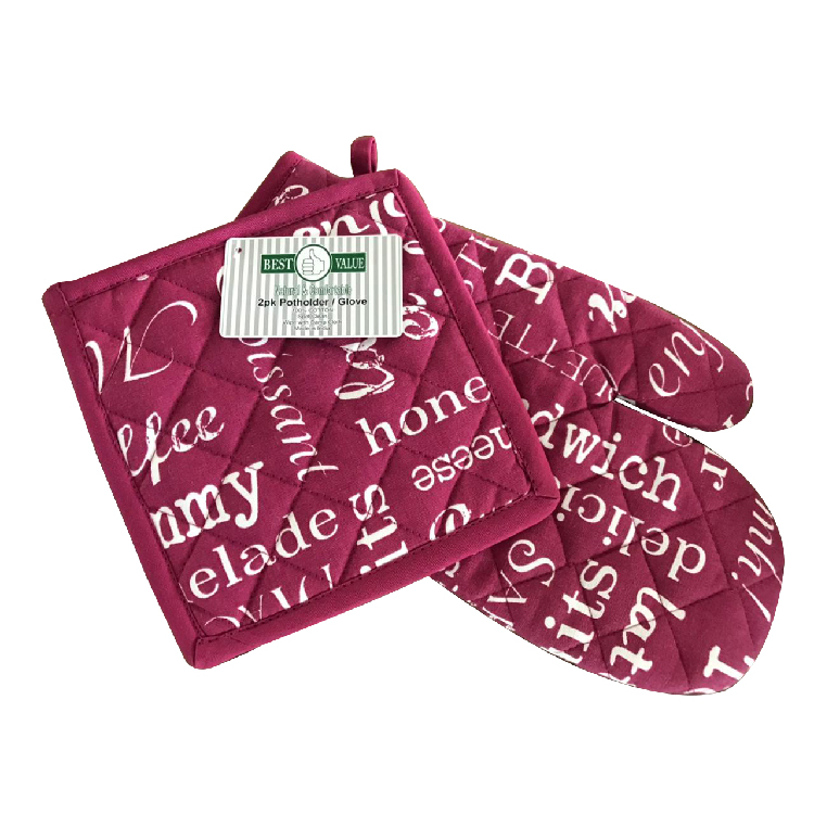 Oven Mitt & Pot Holder | Vivid Red/White, 1435VRW