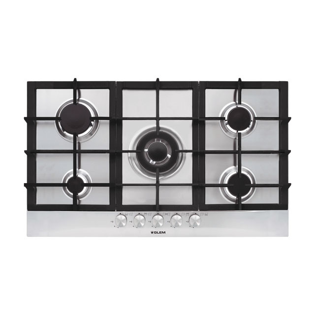 Glem Built In Gas Hob, 90Cm, GT955HIX