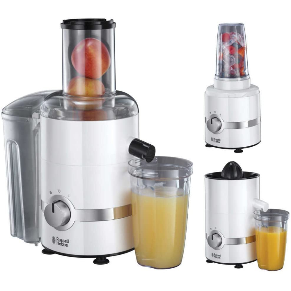 Russell Hobbs 3 In 1 Ultimate Juicer, Juice/Press/Blens, 22700-56