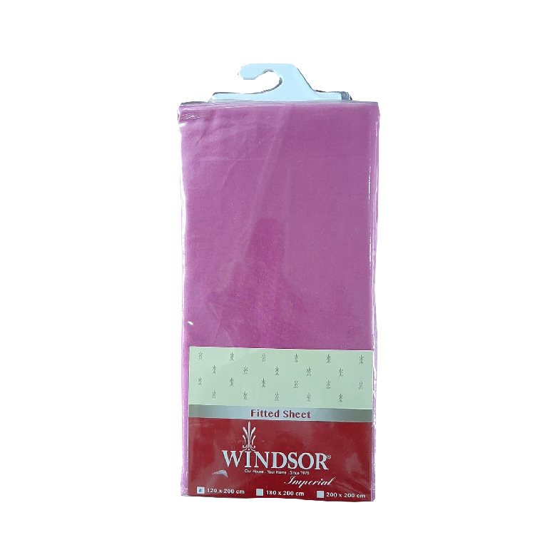 Windsor Dark Pink Fitted Sheet Assorted Single, WIN-4581DP