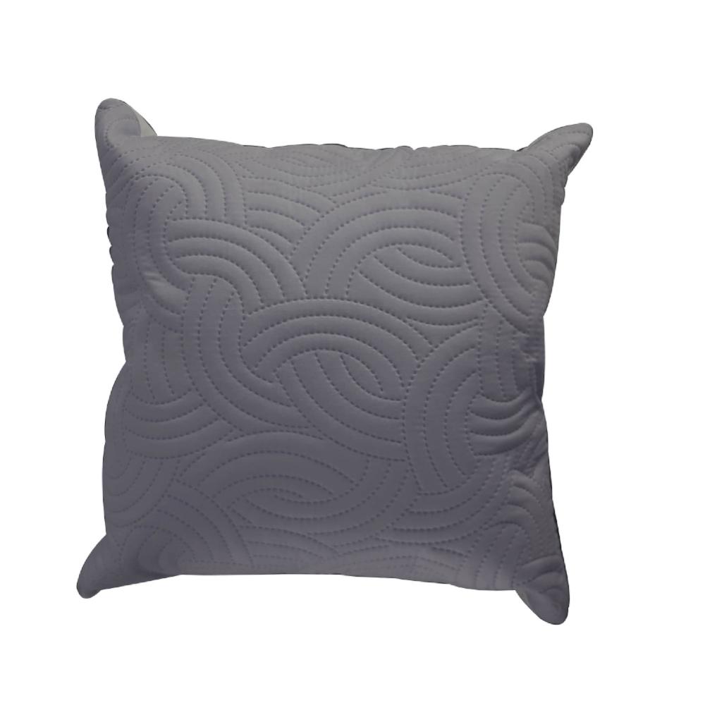 Zenith Light/Dark Grey Decorative Caushion Heat Quilted, ZEN-53400LDG