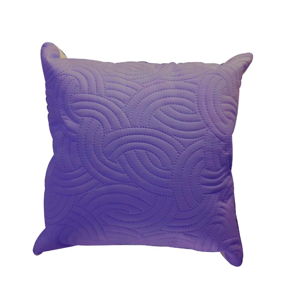 Zenith Light/Dark Purple Decorative Caushion Heat Quilted, ZEN-53400LDPU