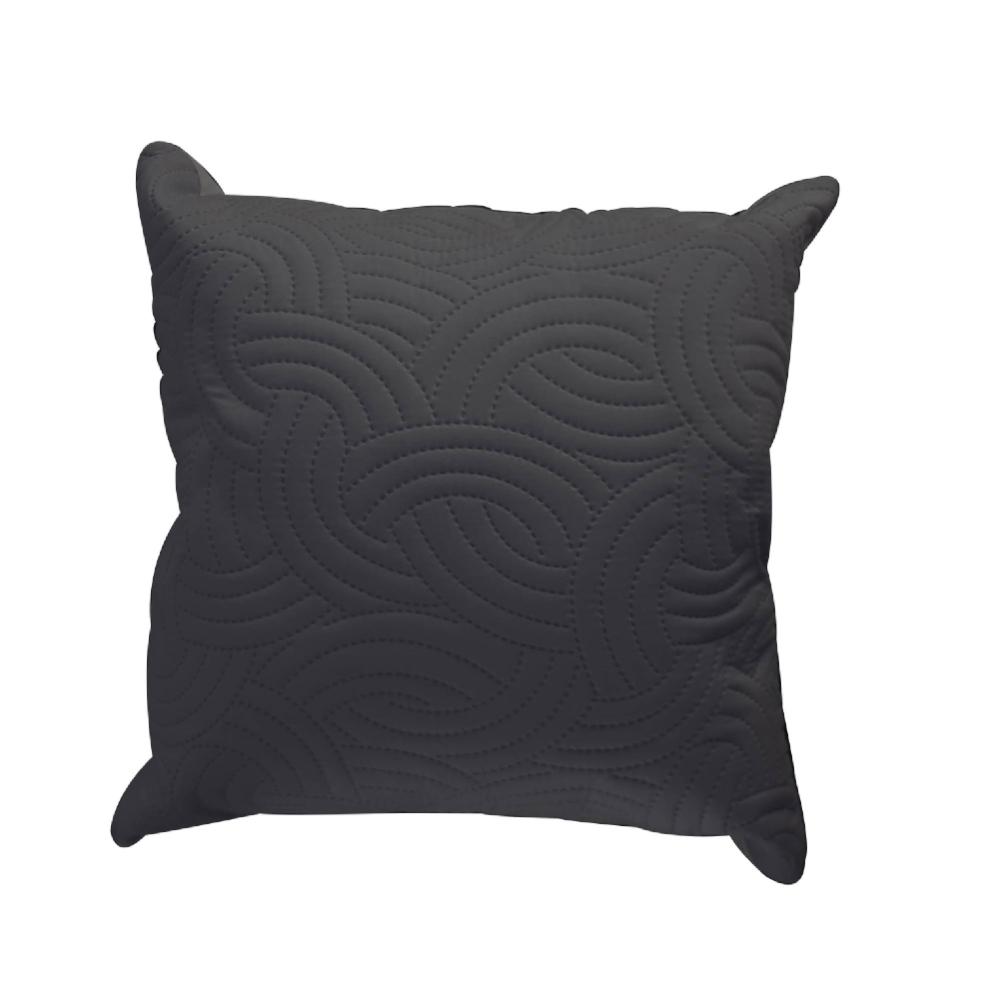 Zenith Black/Grey Decorative Caushion Heat Quilted, ZEN-53400BLKG