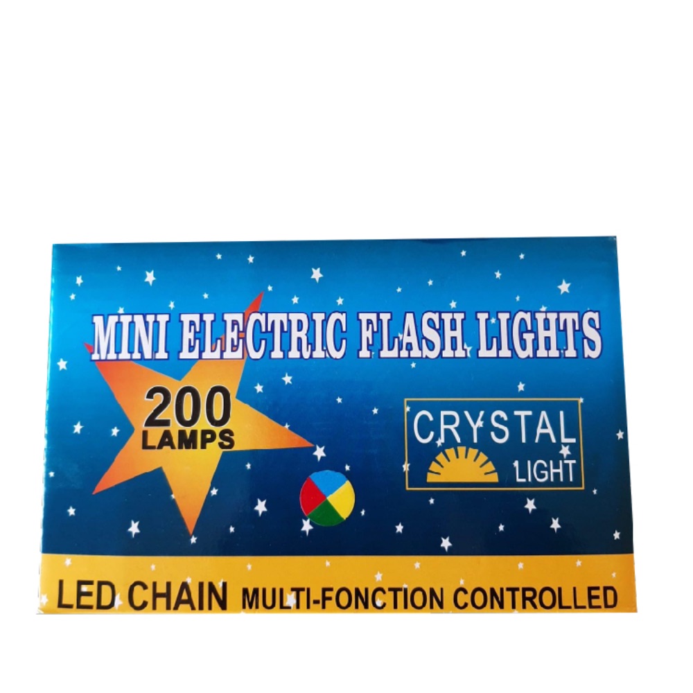 KC Led Chain 200L Multi 8F Colored (Gr), NL-1997-100