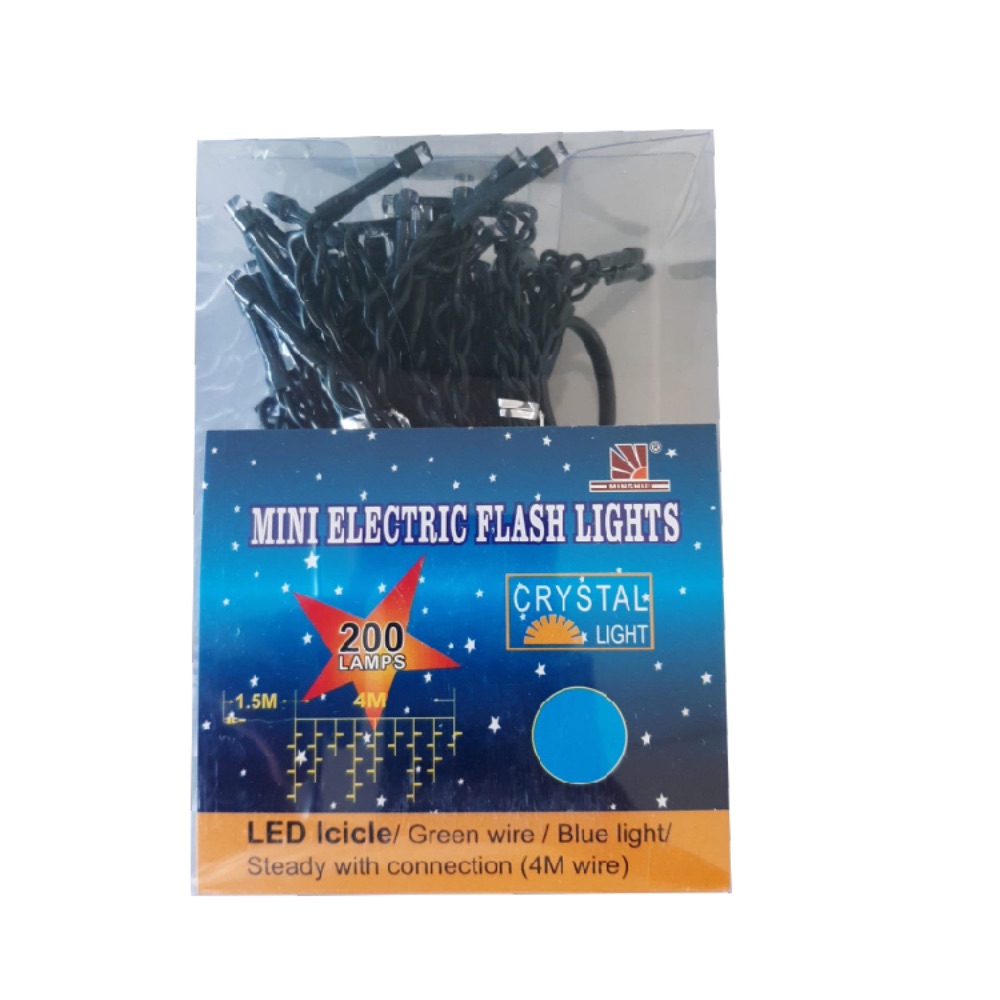 KC Led Icicle 200L (Gr) Blue Steady W/C 4Mt, NL-1997-152