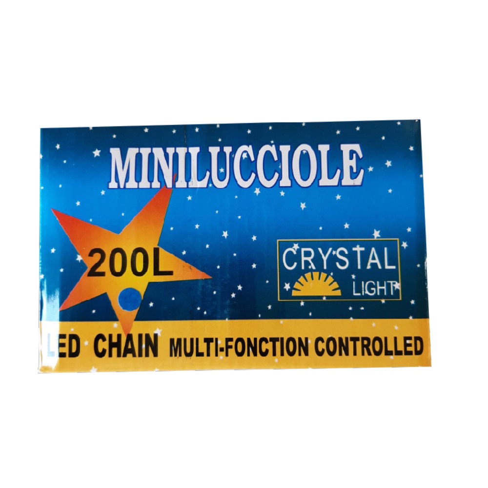 KC Led Chain 200L Blue 8F, NL-1997-34