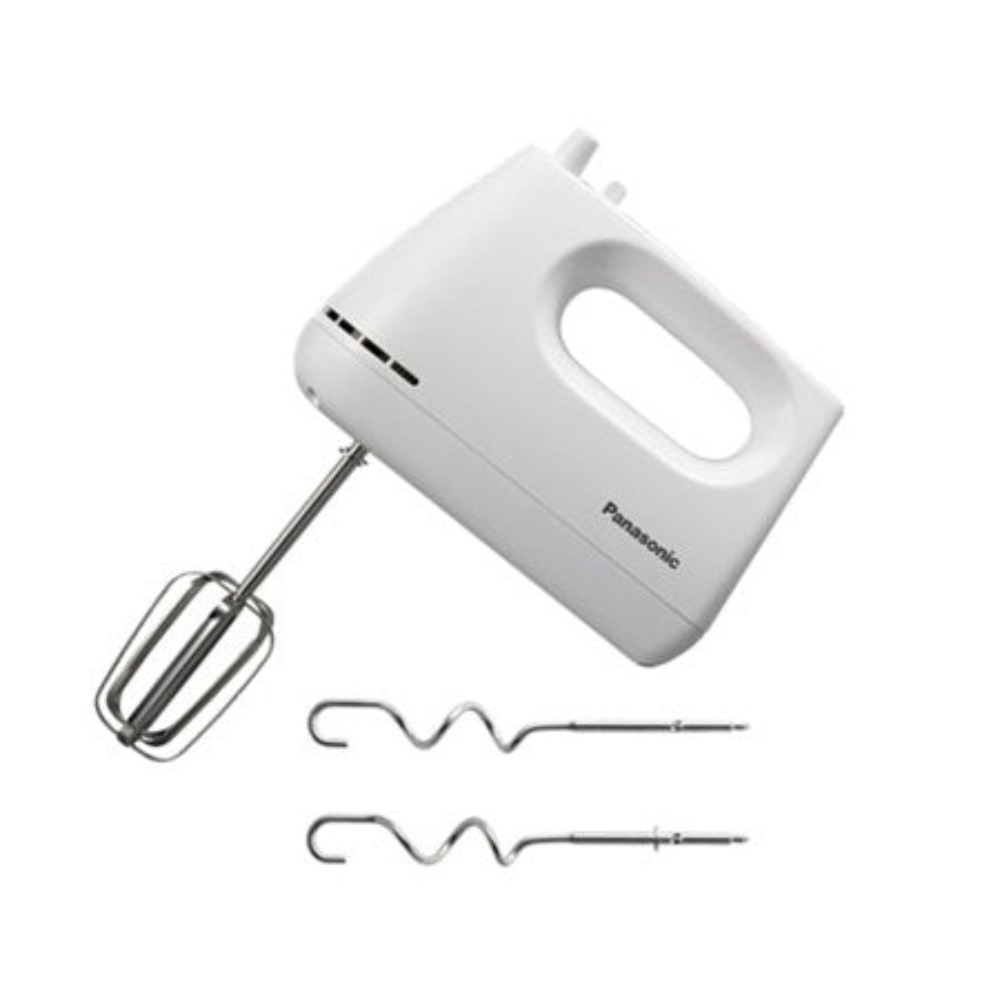 Panasonic Hand Mixer 5 Speeds, 220-240V, 175W, Cord 1.7M, +Beaters+Dough Hooks, GH3WTZ