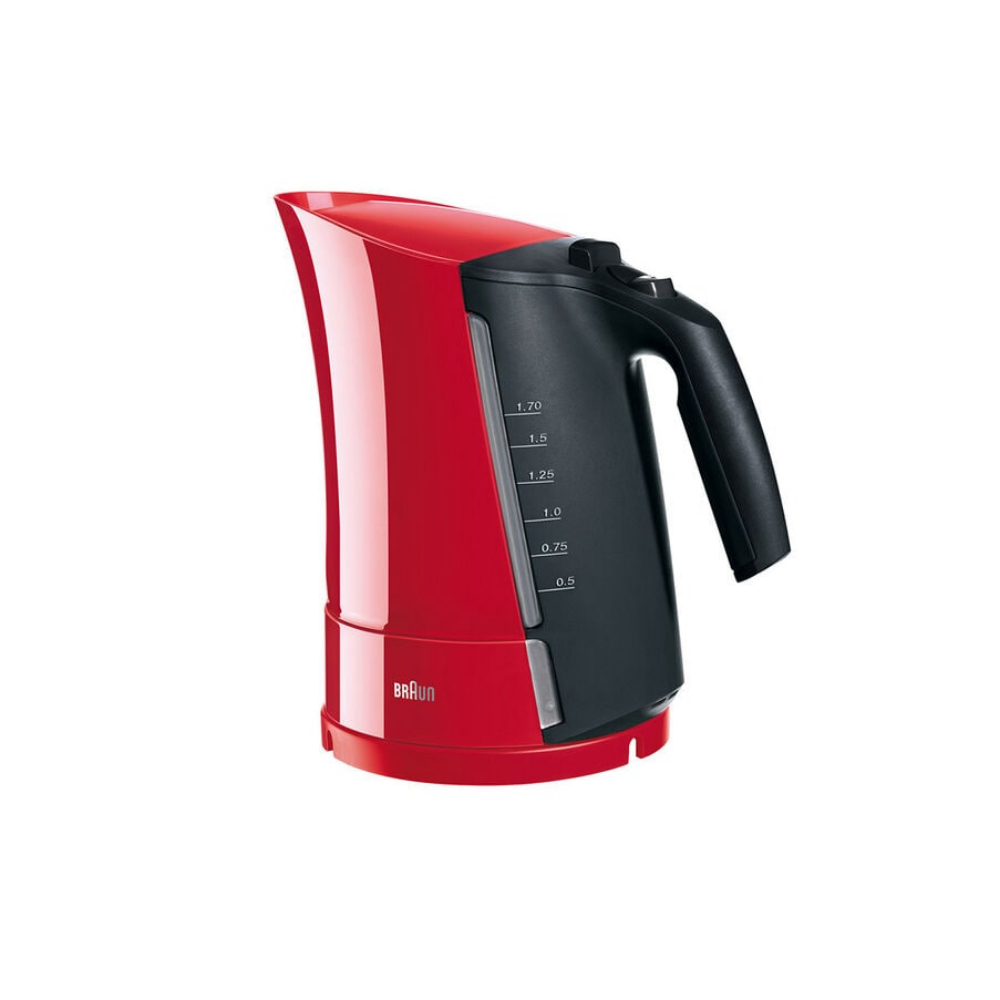 Braun Cordless Kettle 3000W 1.6Lit Red, 01WK300R