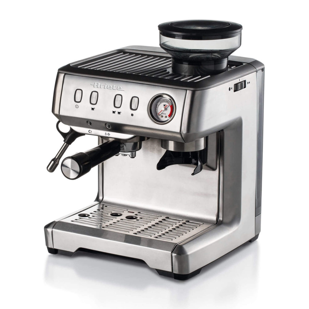 Ariete Metal Espresso Maker, Built-In Grinder, 15Bar, 1600W, 1313