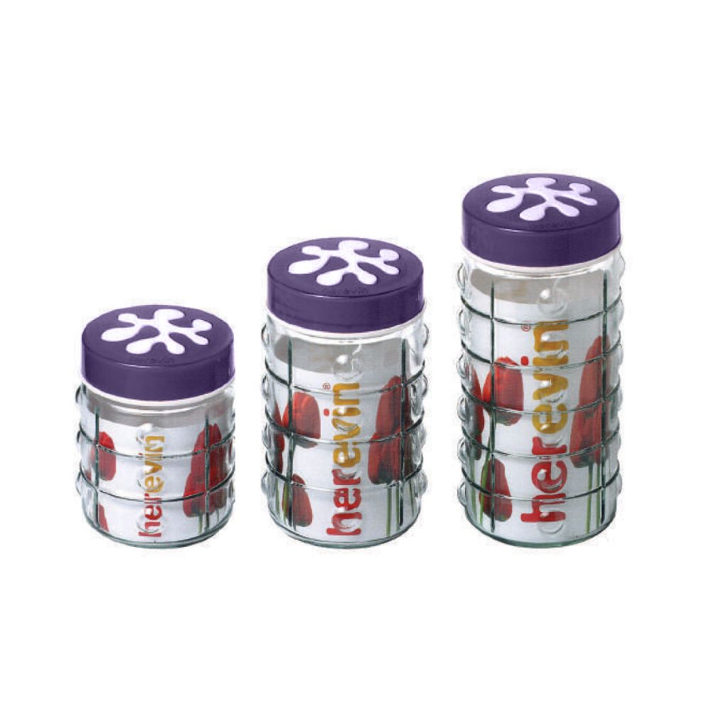 Herevin Canister Set (1LT), 135933PURPLE